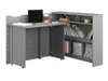 Bureau d'angle Concept Pro Lenart Levfere 101 (Gris)