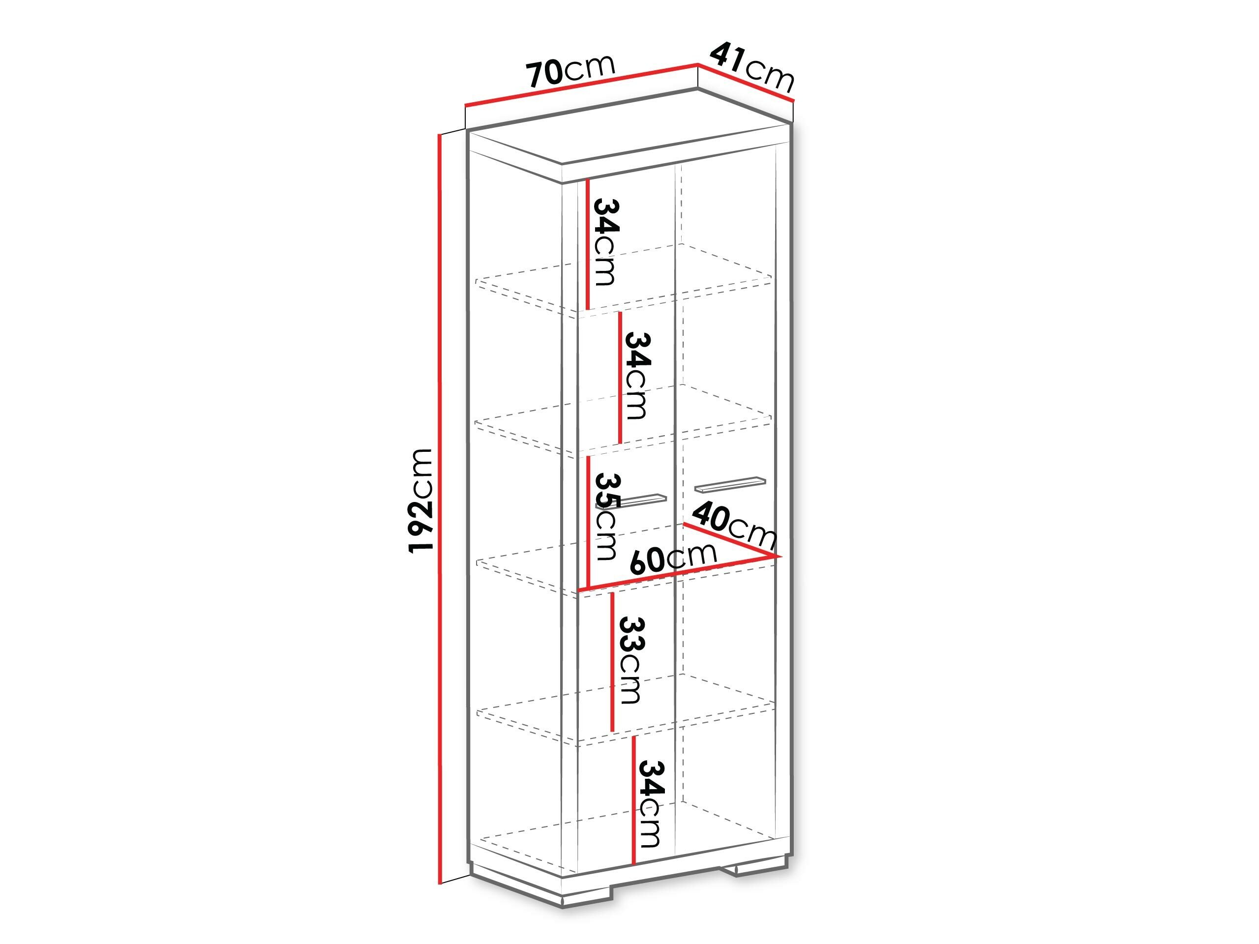 Étagère Fiomeri 125 (Chêne santana foncé)