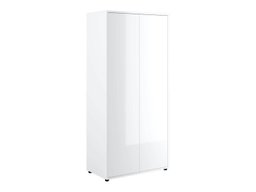 Armoire Concept Pro Lenart (Blanc brillant + Blanc)