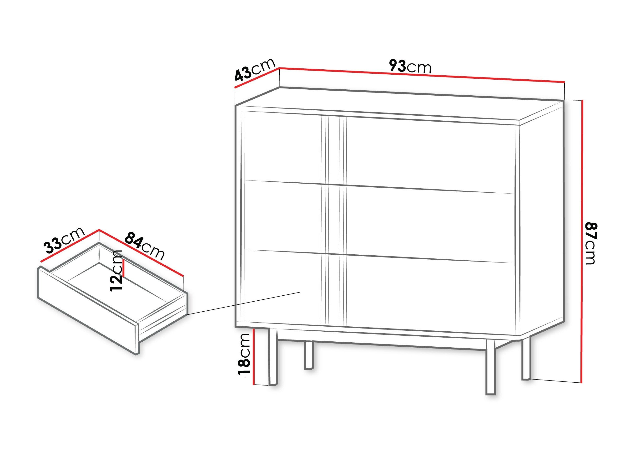 Commode Levali 107 (Chêne)
