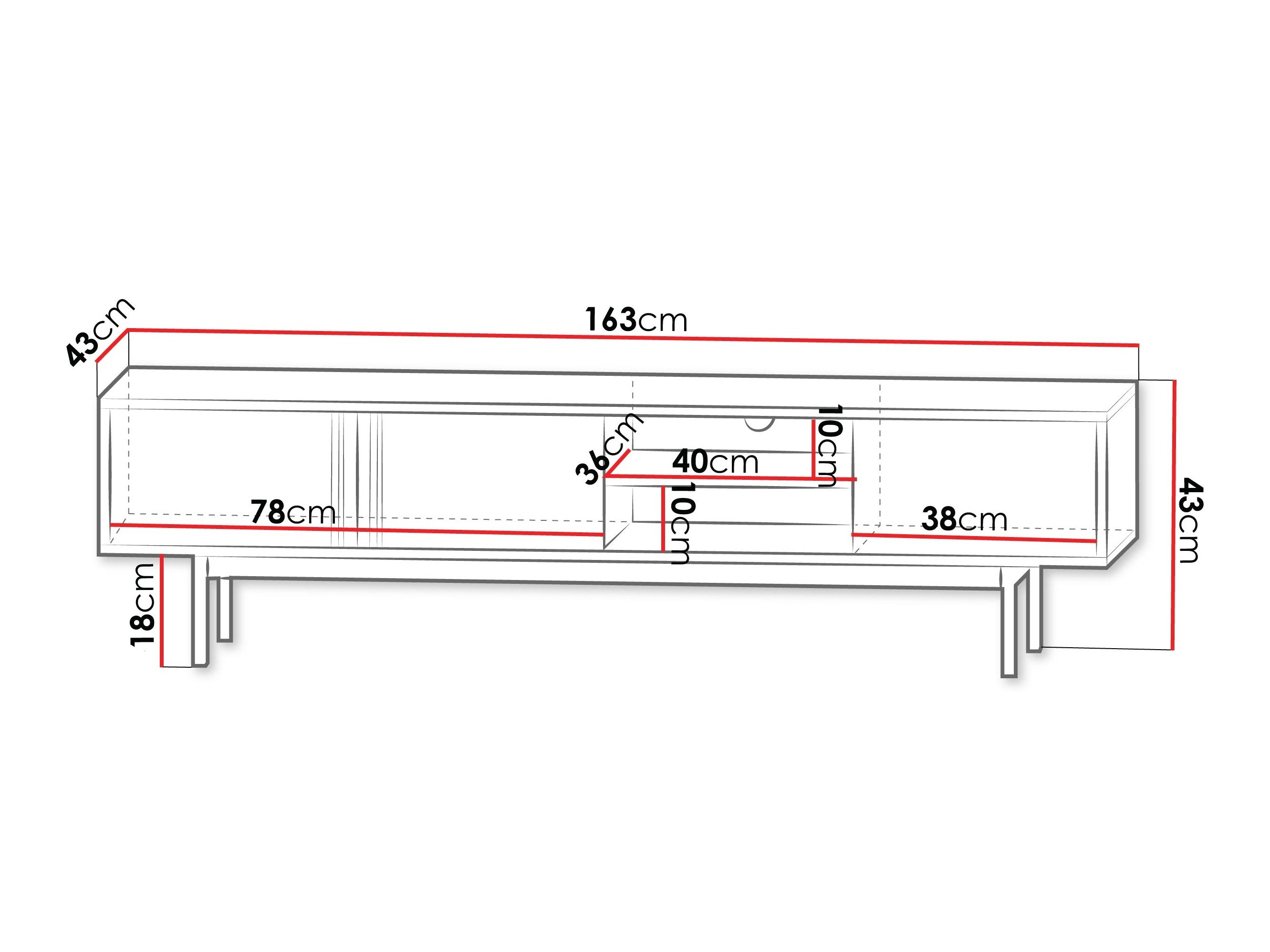 Meuble TV Levali 108 (Beige)