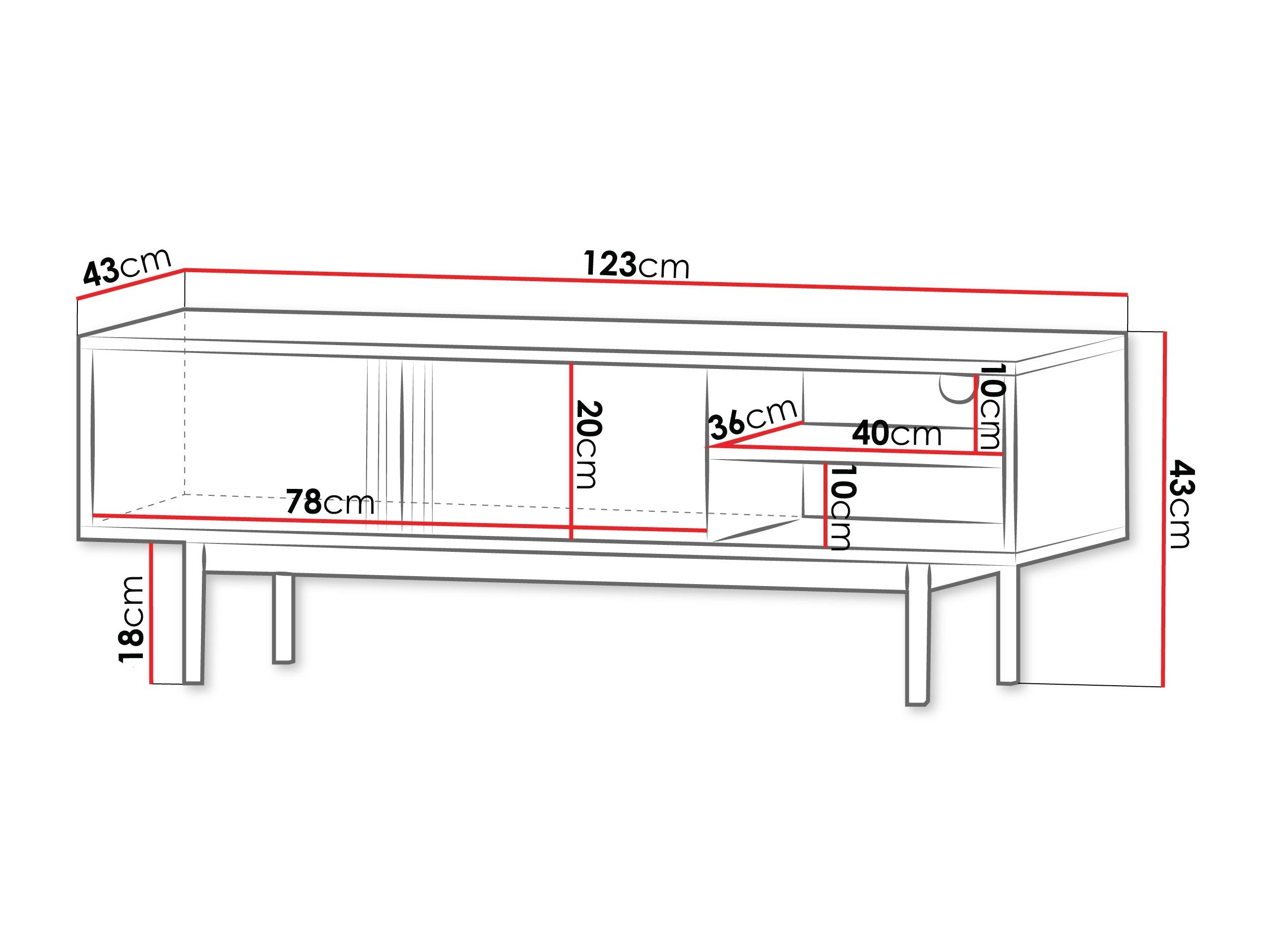 Meuble TV Levali 109 (Vert poussiéreux)