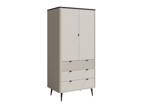 Armoire Lufela 100 (Cachemire + Marbre gris)