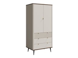 Armoire Lufela 100 (Cachemire + Noyer)