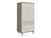 Armoire Lufela 100 (Cachemire + Noyer)