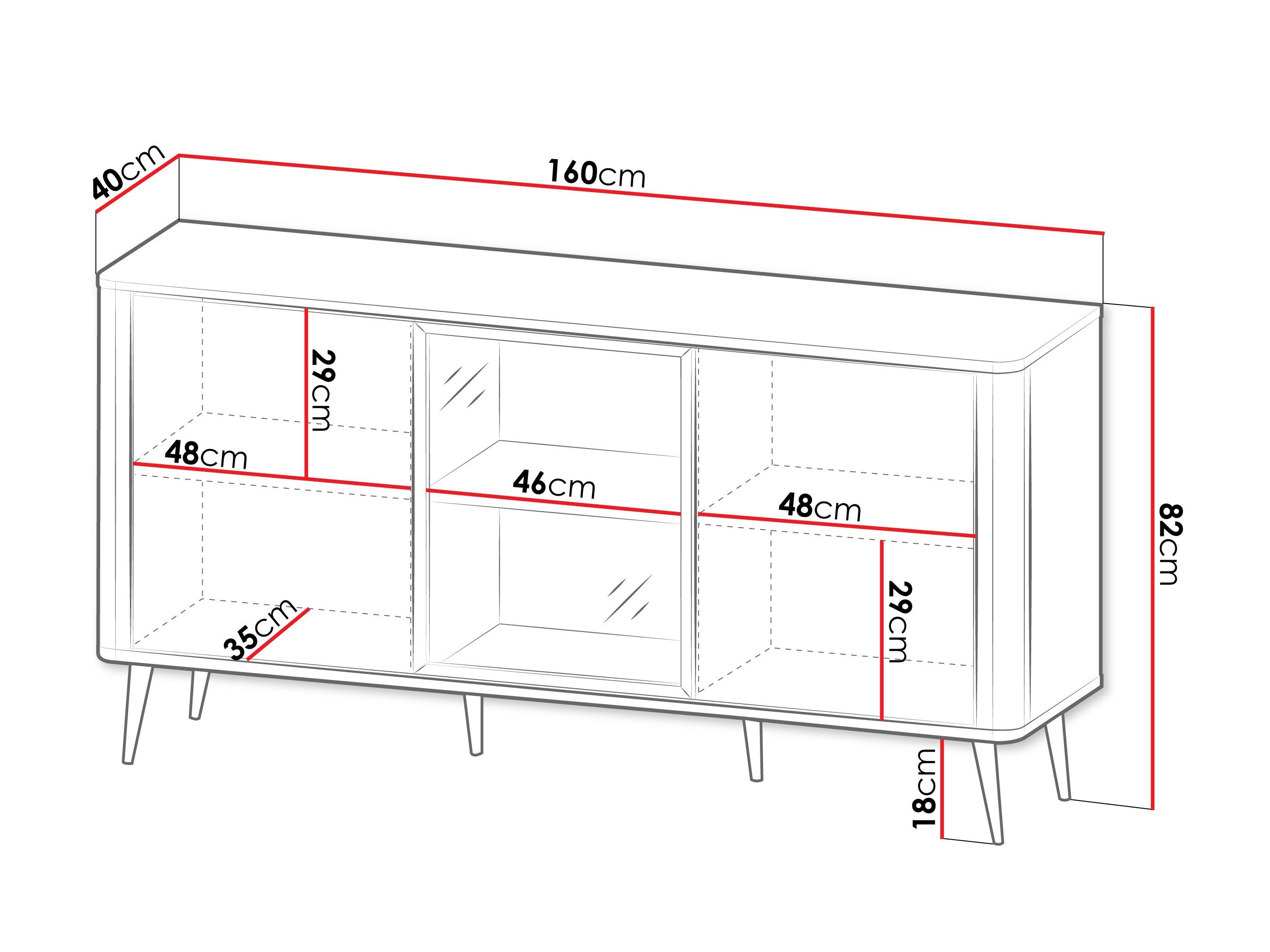 Buffet Lufela 105 (Cachemire + Marbre gris)