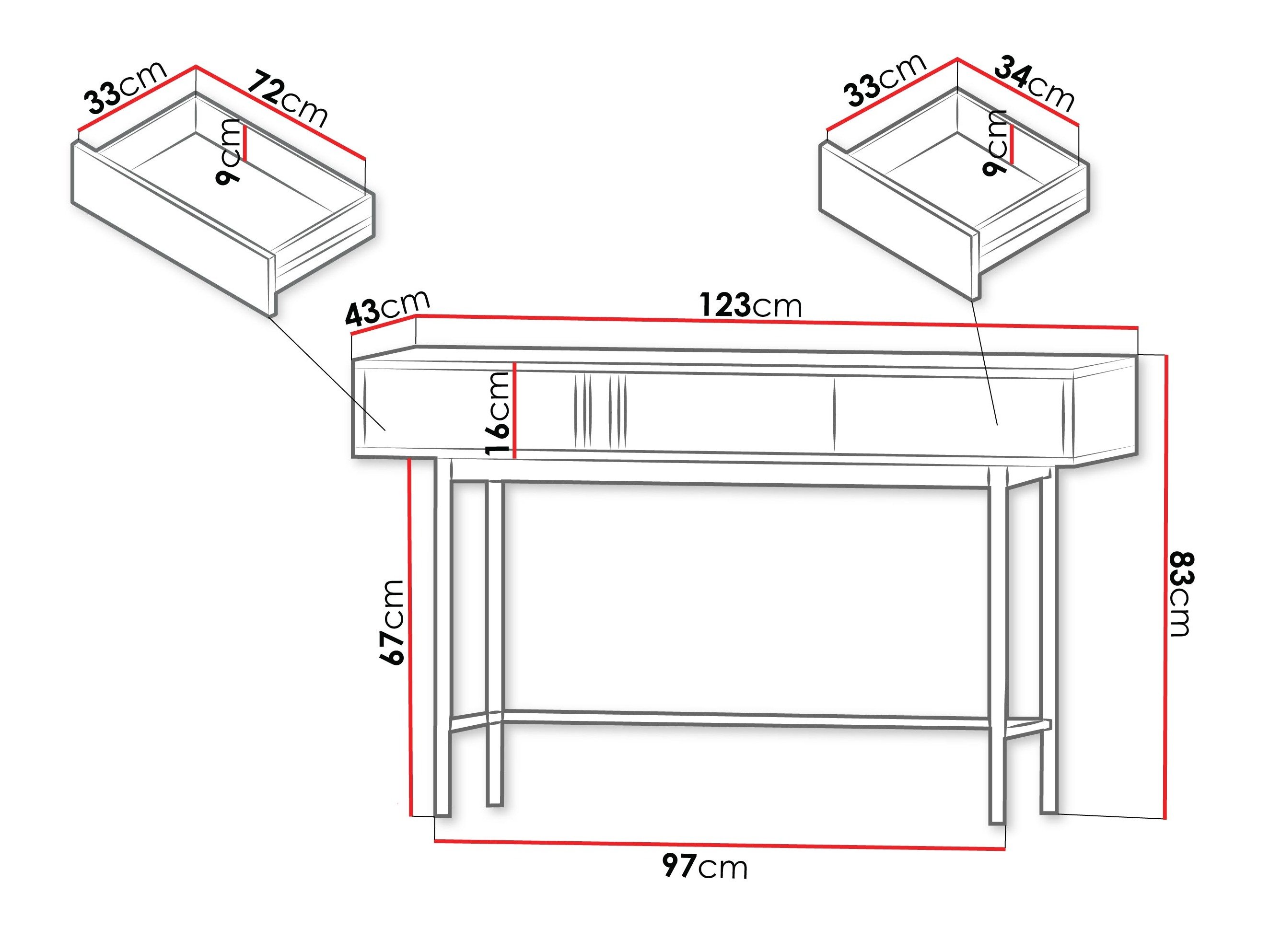 Console Levali 110 (Chêne)