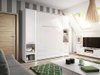 Lit escamotable Concept Pro Lenart III (Blanc + Blanc brillant)