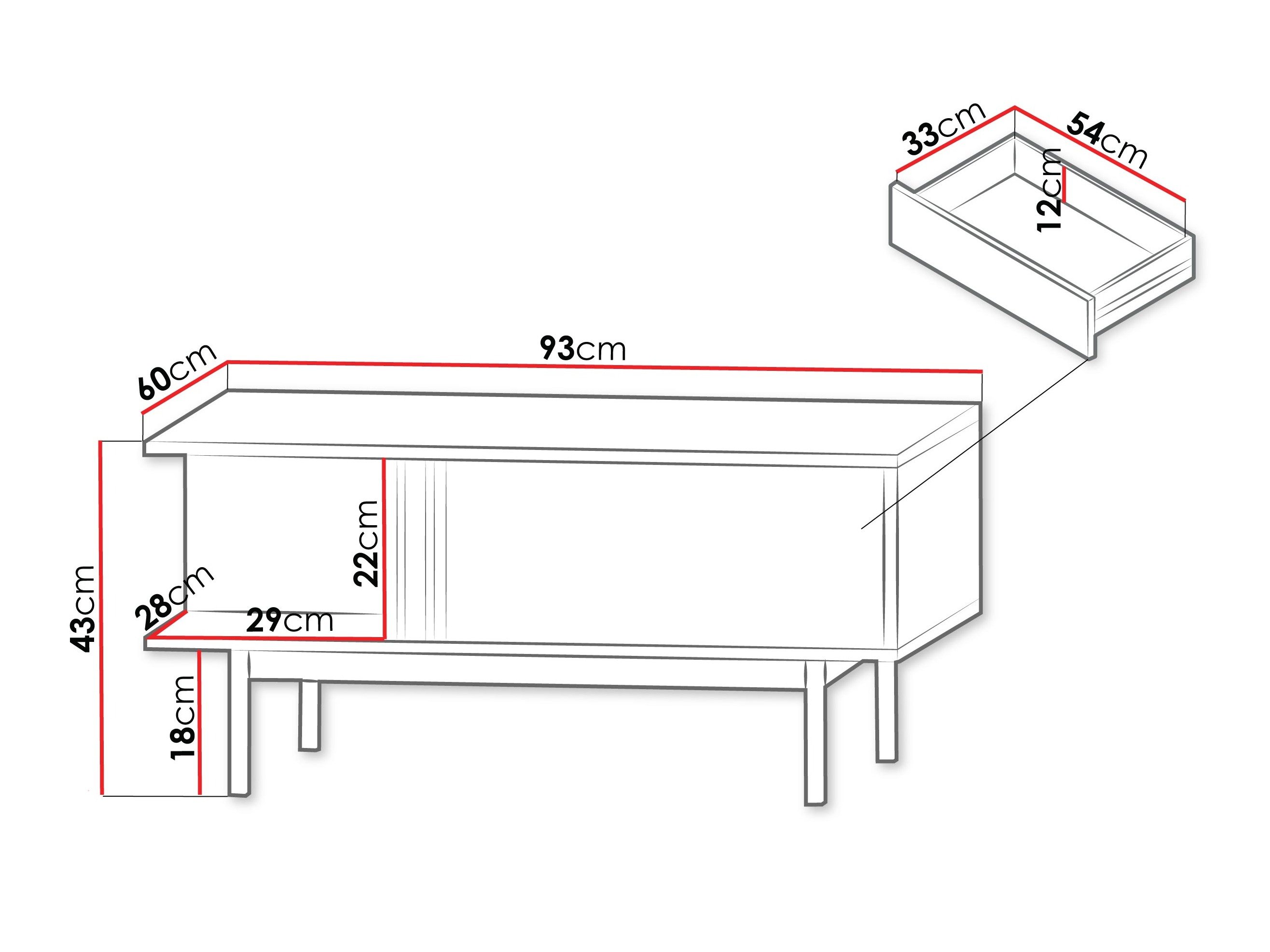 Table basse Levali 111 (Vert poussiéreux)