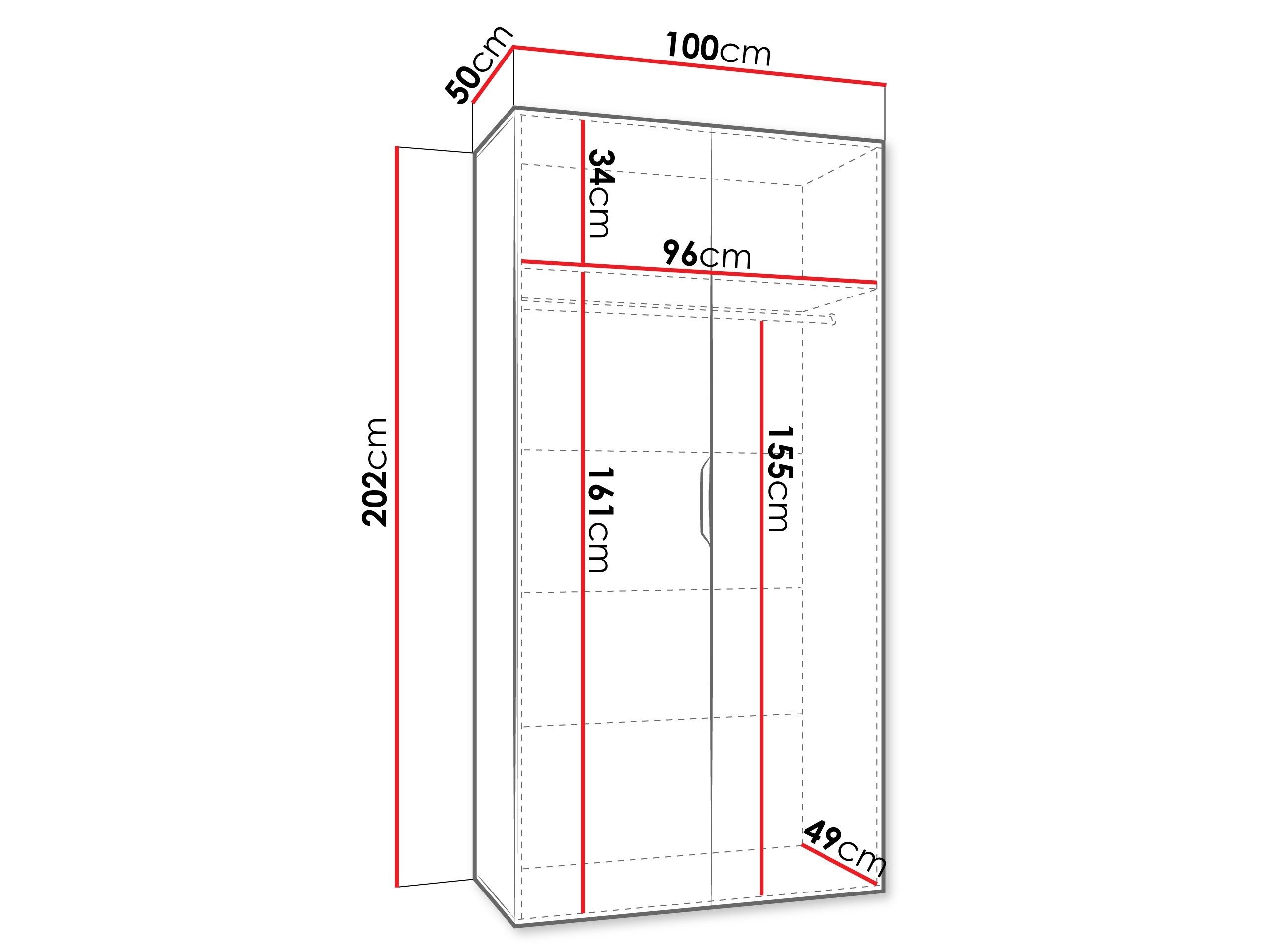 Armoire Hartford 510 (Noir)