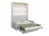 Lit escamotable Concept Pro Lenart VII (Blanc brillant + Gris)