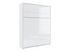 Lit escamotable Concept Pro Lenart VII (Blanc brillant + Gris)