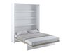 Lit escamotable Concept Pro Lenart VII (Blanc brillant + Gris)