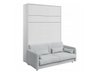 Lit escamotable Concept Pro Lenart VII (Blanc + Gris)