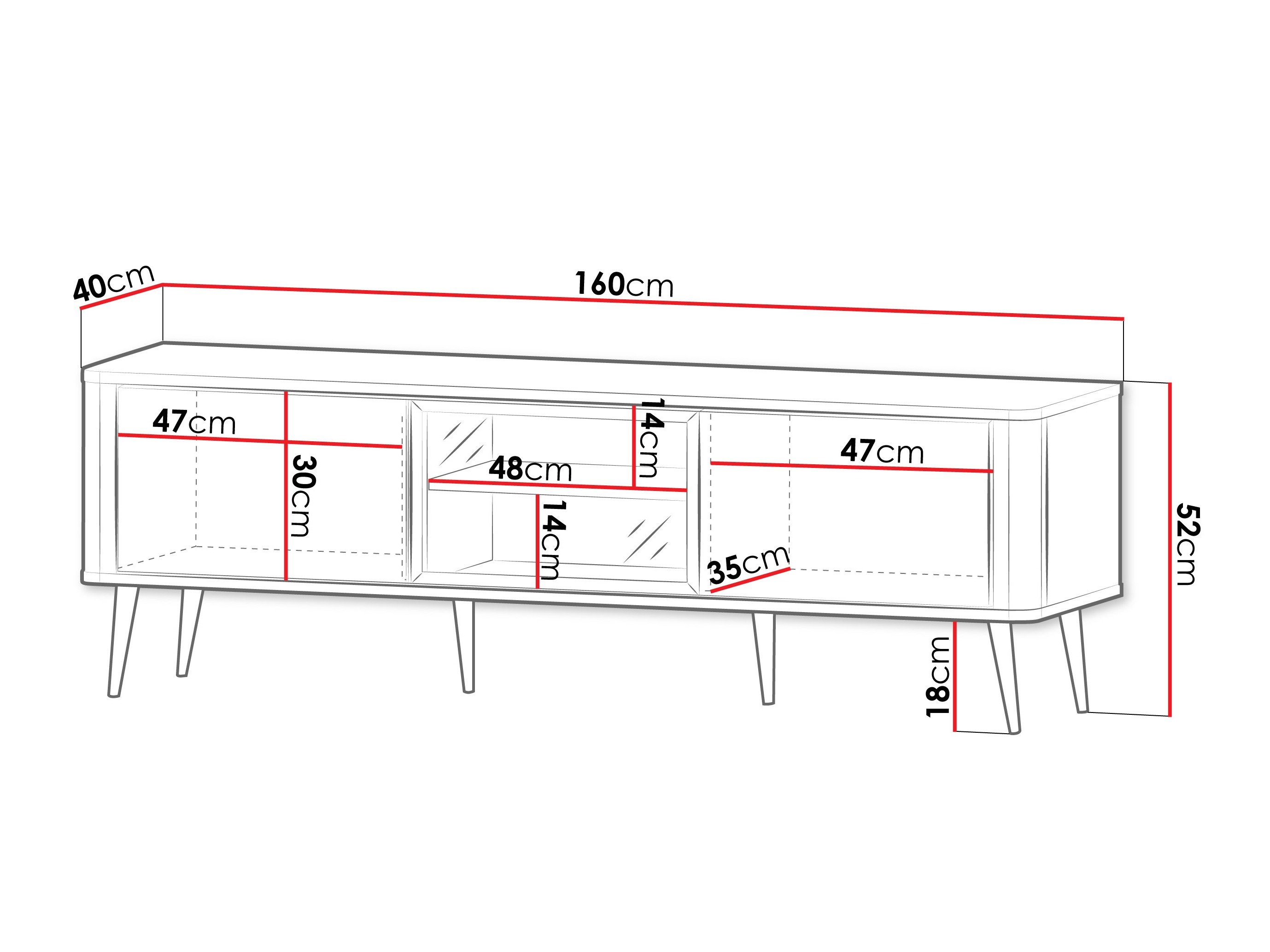 Meuble TV Lufela 111 (Cachemire + Marbre gris)