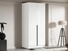Armoire Closico Staton I (Blanc + Blanc brillant + Noir)