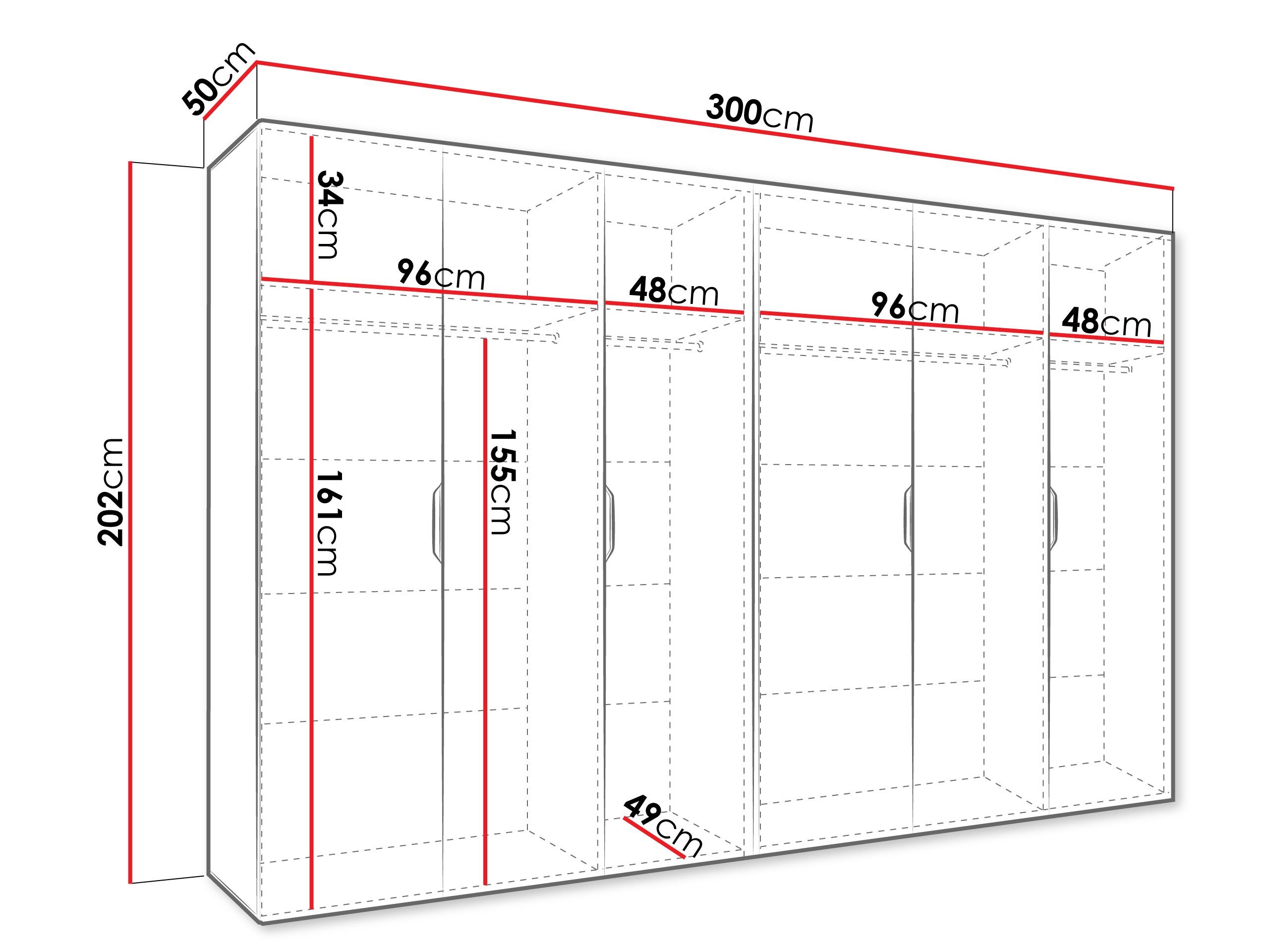 Armoire Hartford 518 (Noir)