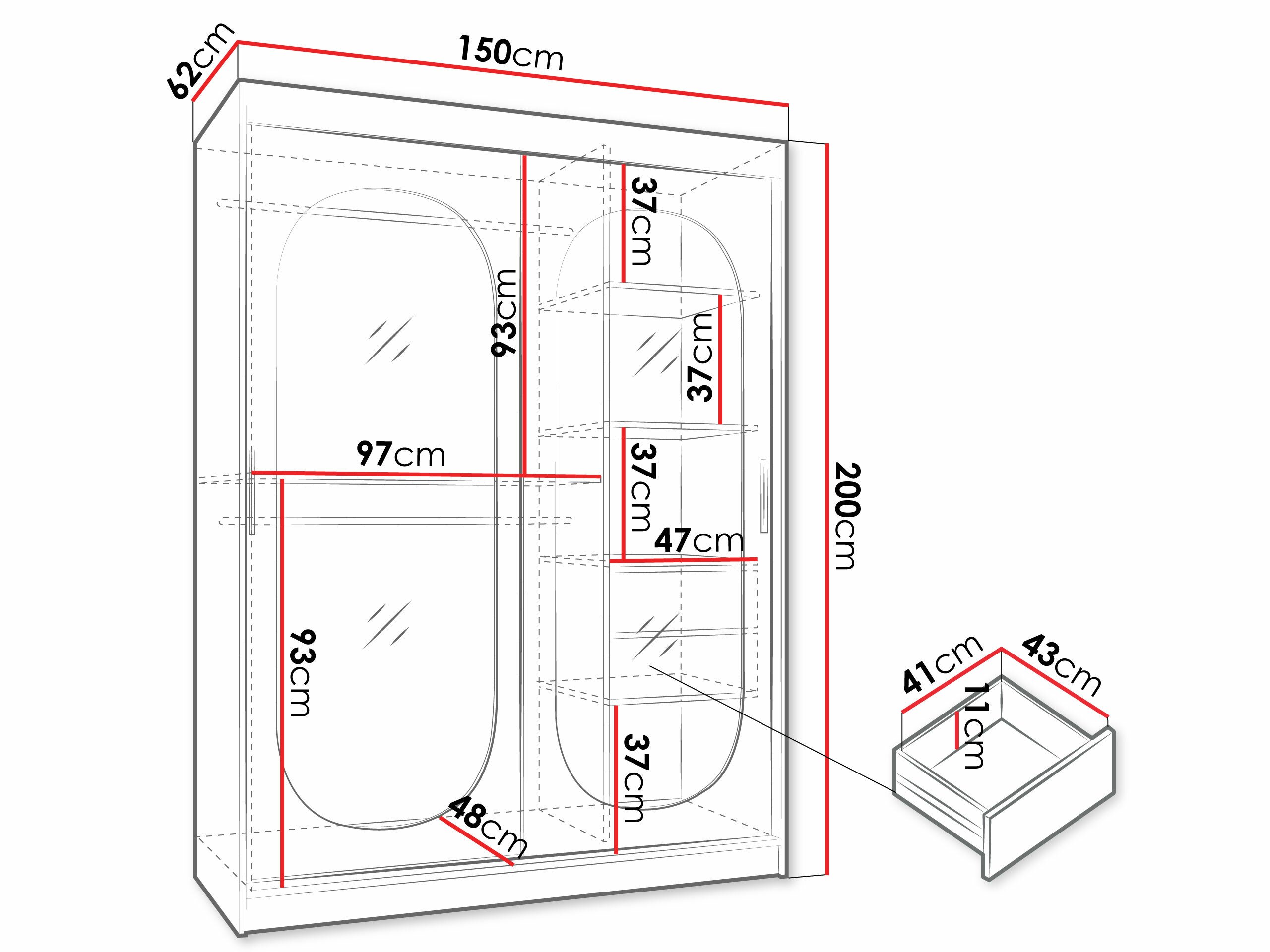 Armoire Hartford 519 (Cachemire)