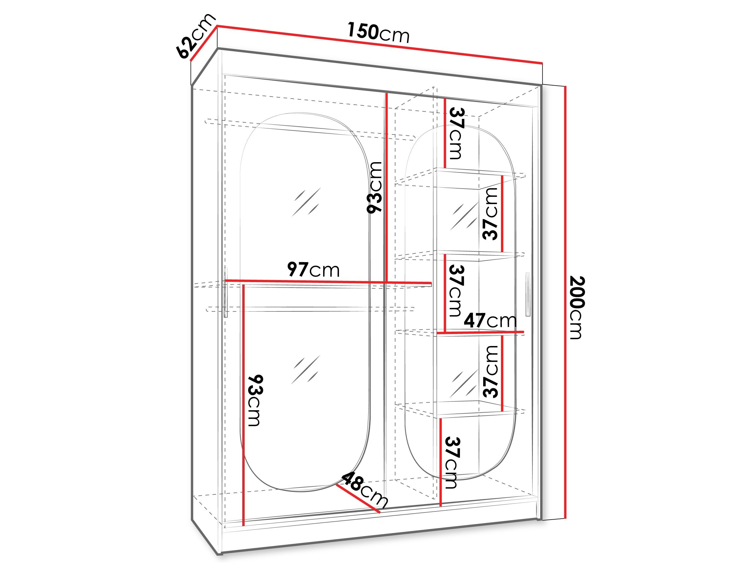 Armoire Hartford 519 (Noir)