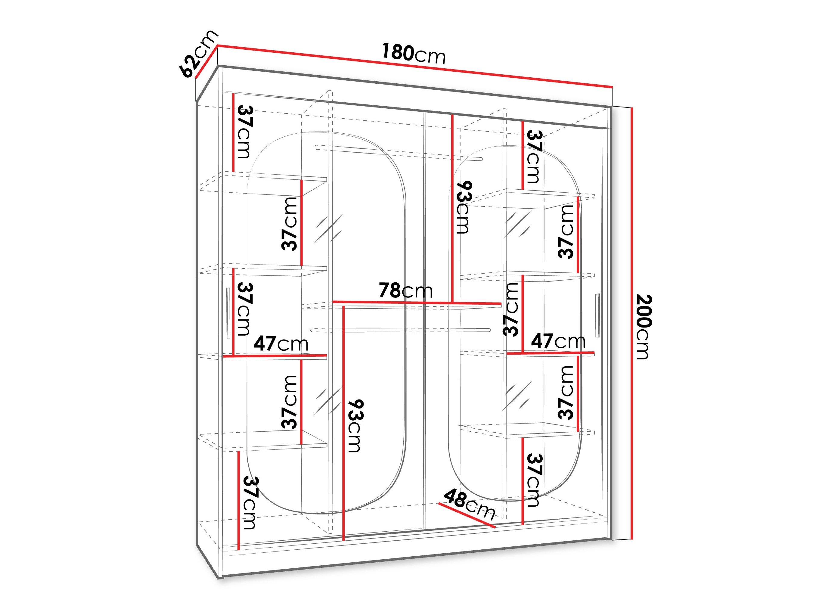 Armoire Hartford 520 (Cachemire)