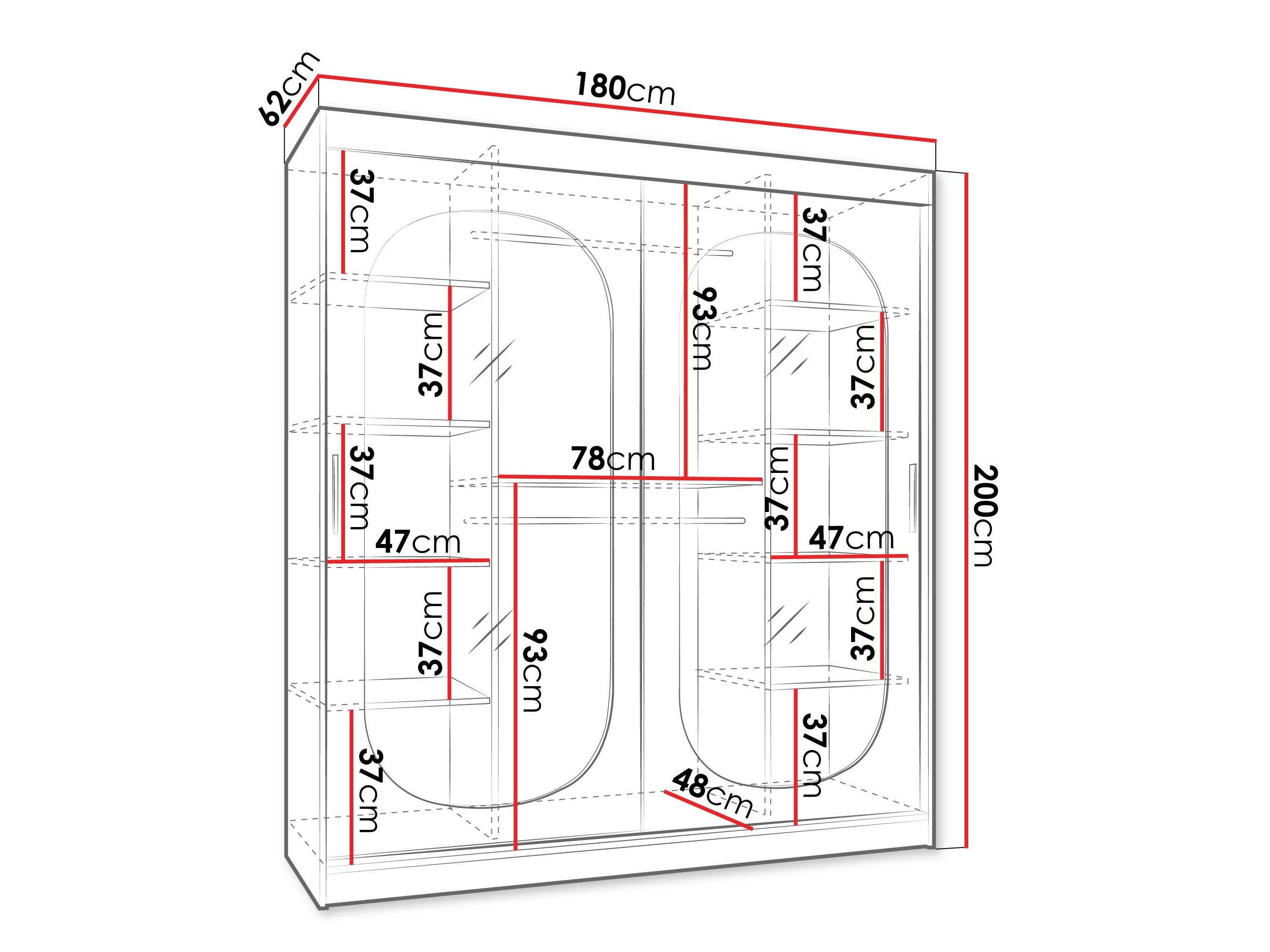 Armoire Hartford 520 (Noir)