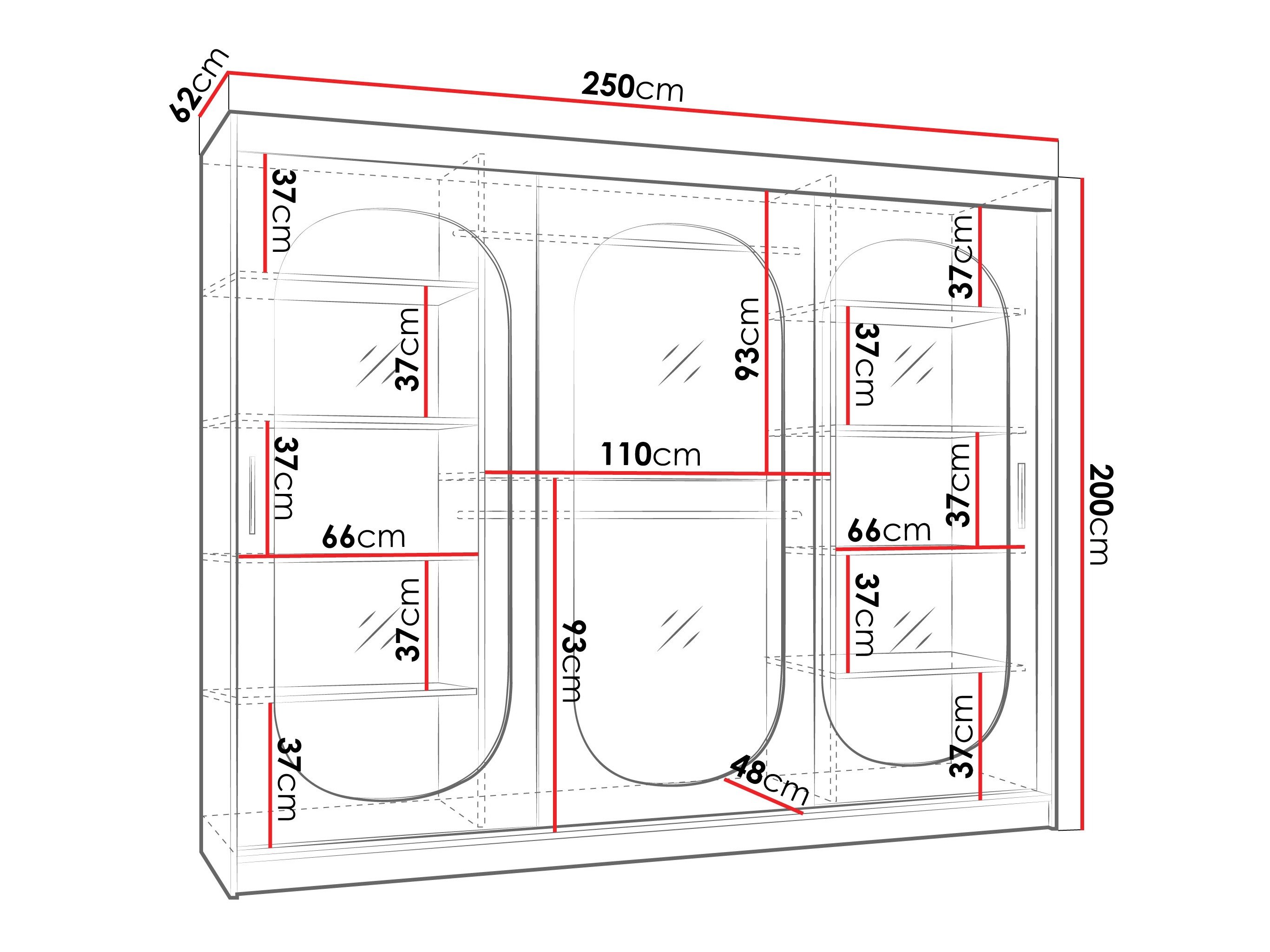 Armoire Hartford 522 (Cachemire)