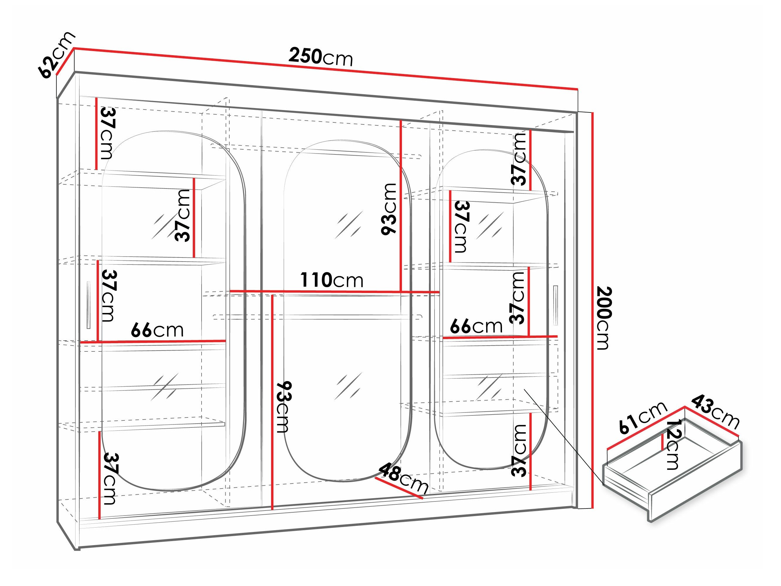 Armoire Hartford 522 (Cachemire)