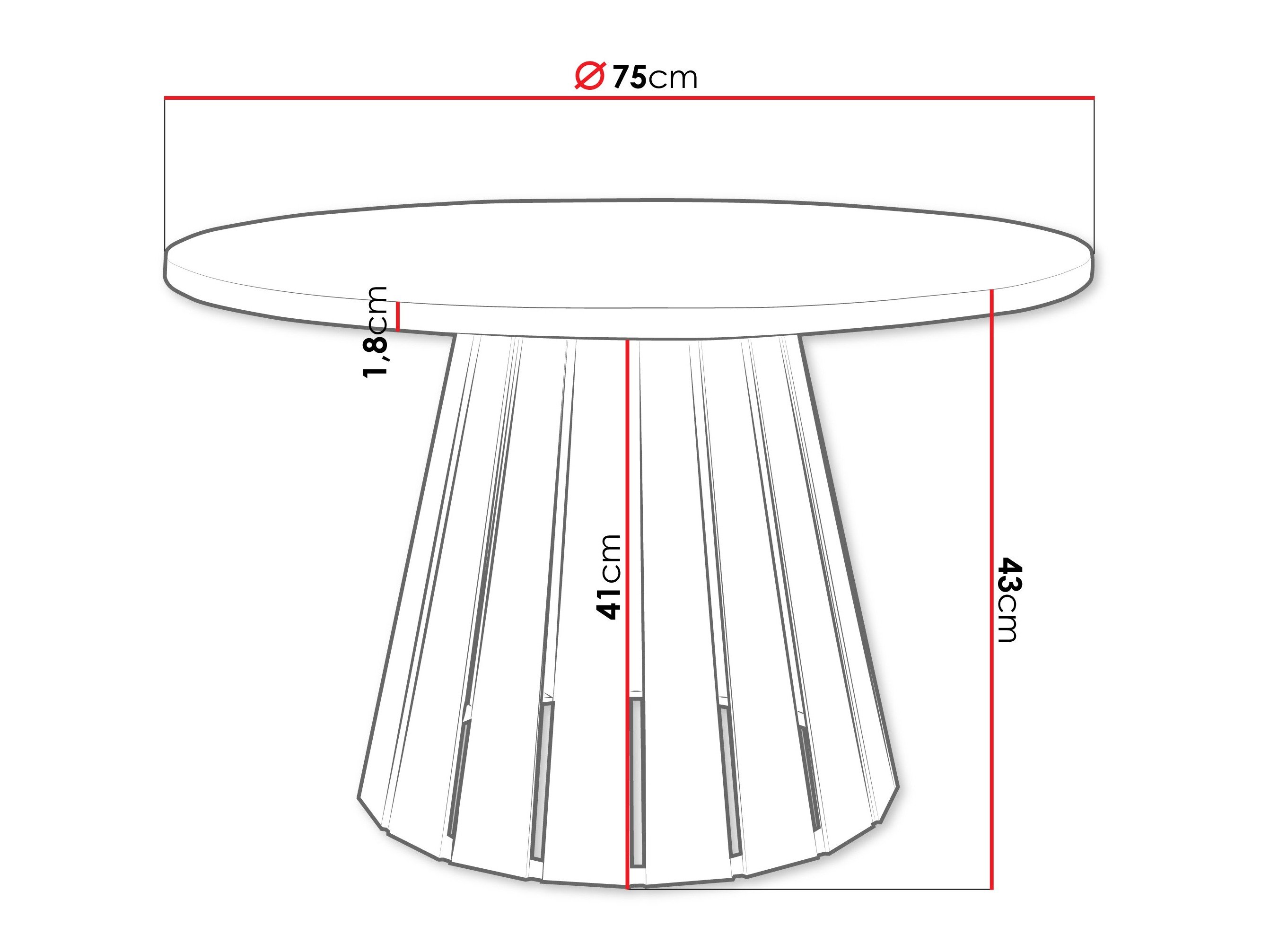 Table basse Oswego 134 (Cachemire)