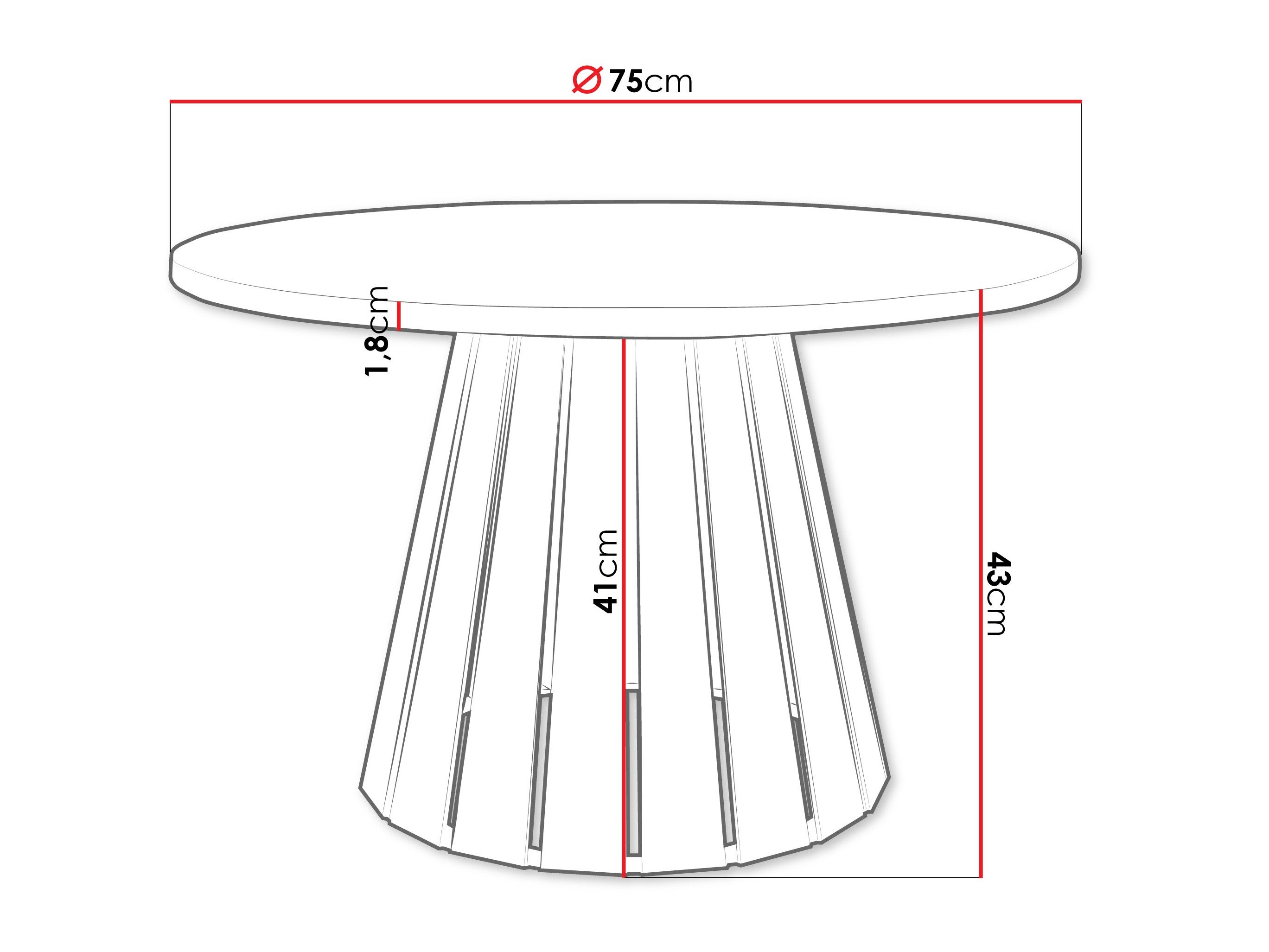 Table basse Oswego 134 (Noir + Cachemire)