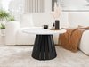 Table basse Oswego 134 (Noir + Marbre blanc)