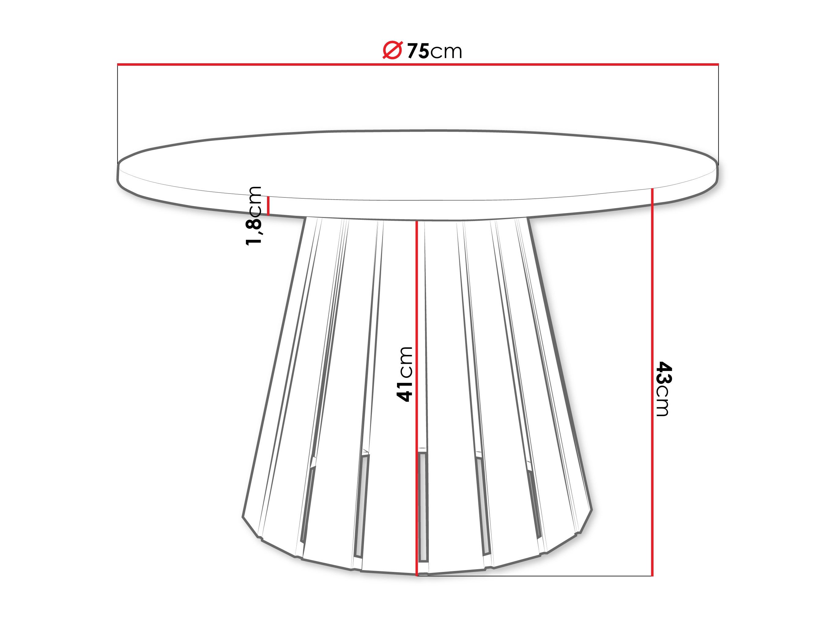 Table basse Oswego 134 (Noir + Noyer)