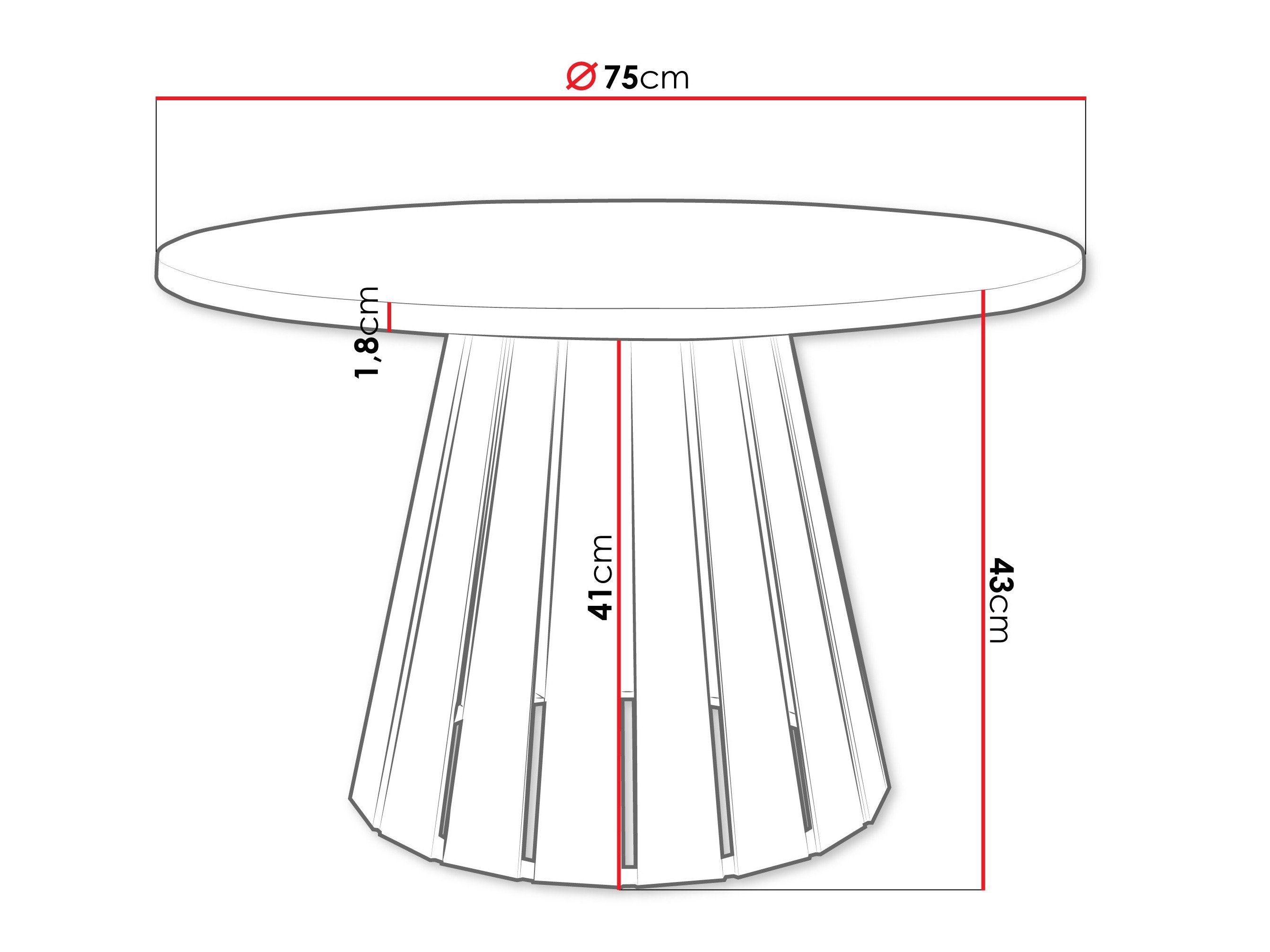 Table basse Oswego 134 (Noir)