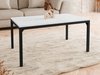 Table basse Oswego 138 (Marbre blanc + Noir)