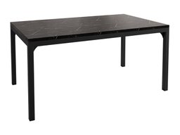 Table basse Oswego 138 (Marbre noir + Noir)