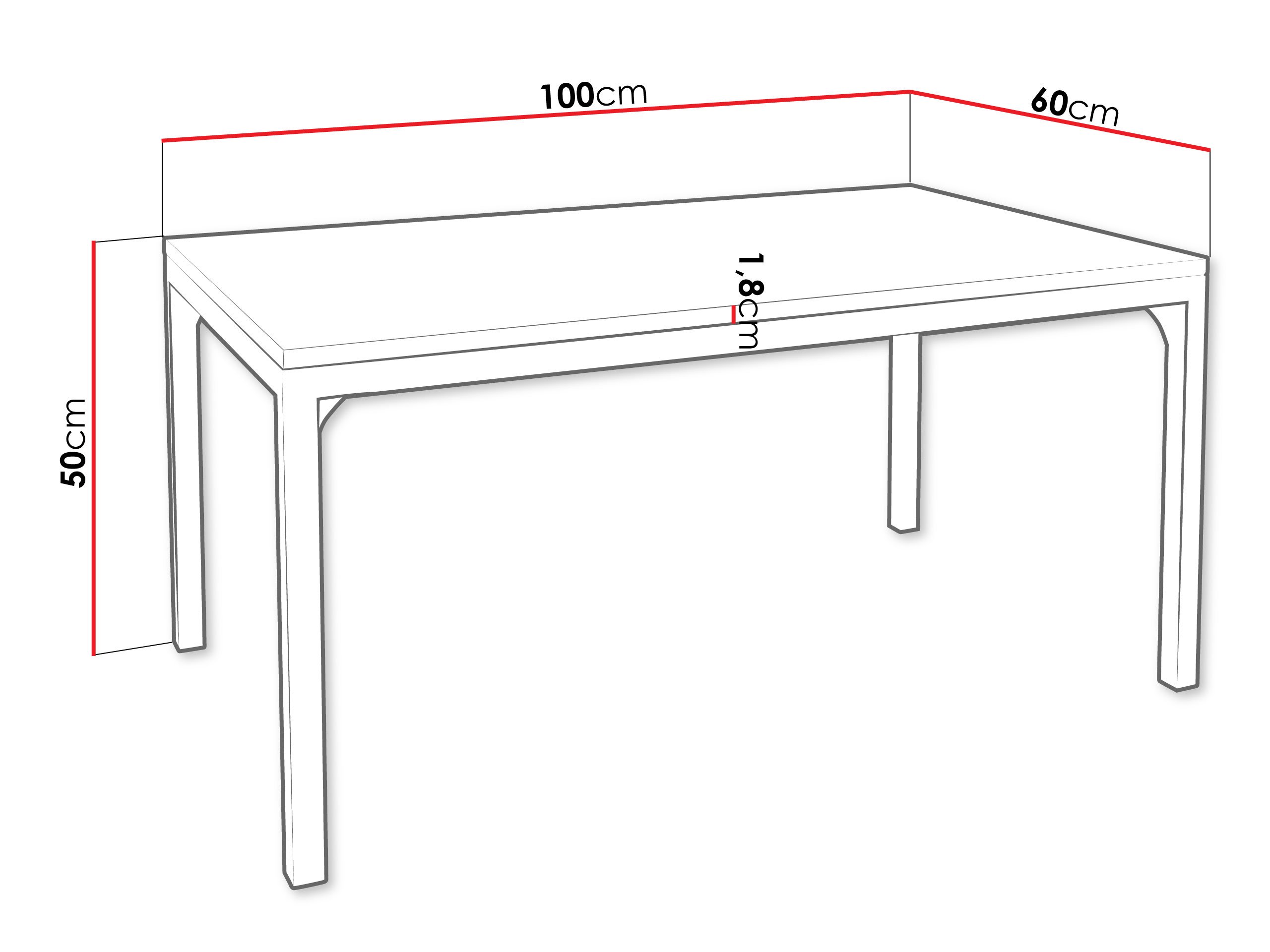 Table basse Oswego 138 (Noyer + Noir)