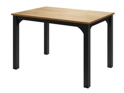 Table Oswego 135 (Chêne doré artisanal + Noir)