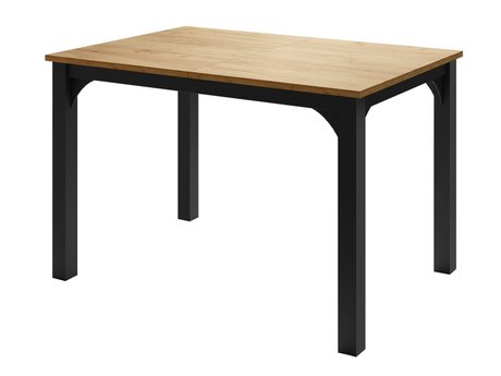 Table Oswego 135 (Chêne doré artisanal + Noir)