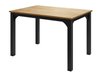 Table Oswego 135 (Chêne doré artisanal + Noir)