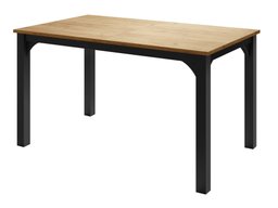 Table Oswego 136 (Chêne doré artisanal + Noir)