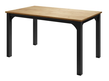 Table Oswego 136 (Chêne doré artisanal + Noir)