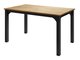 Table Oswego 136 (Chêne doré artisanal + Noir)