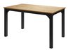Table Oswego 136 (Chêne doré artisanal + Noir)