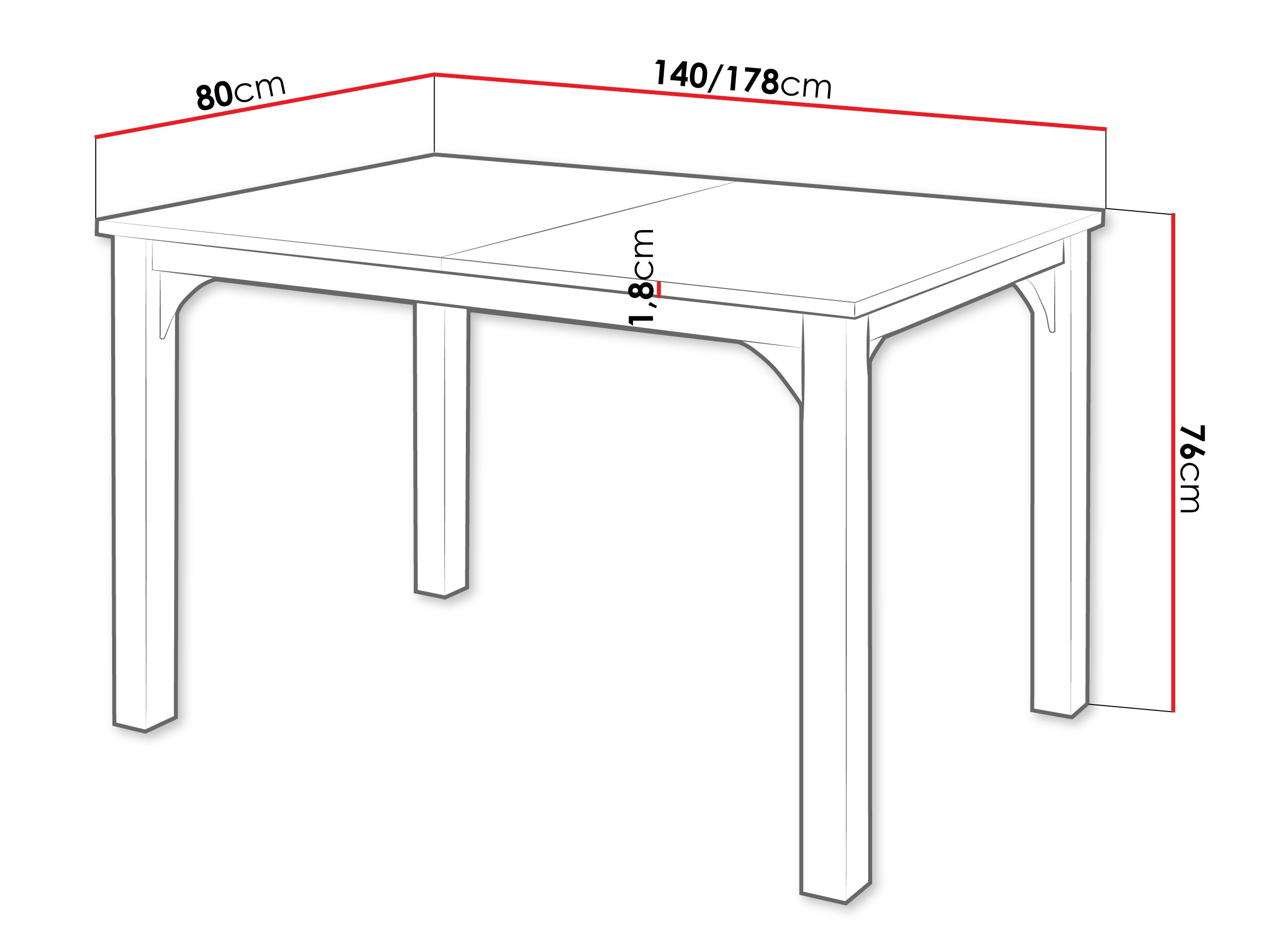 Table Oswego 136 (Graphite + Noir)