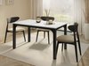 Table Oswego 136 (Marbre blanc + Noir)