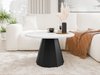 Table basse Oswego 139 (Noir + Marbre blanc)