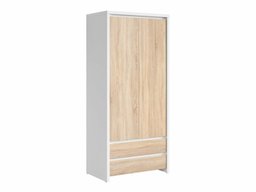 Armoire Nolroma 117 (Blanc + Sonoma chêne)