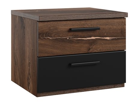 Table de chevet Felelie 101 (Tamus Flagstaf chêne + Cuivre)