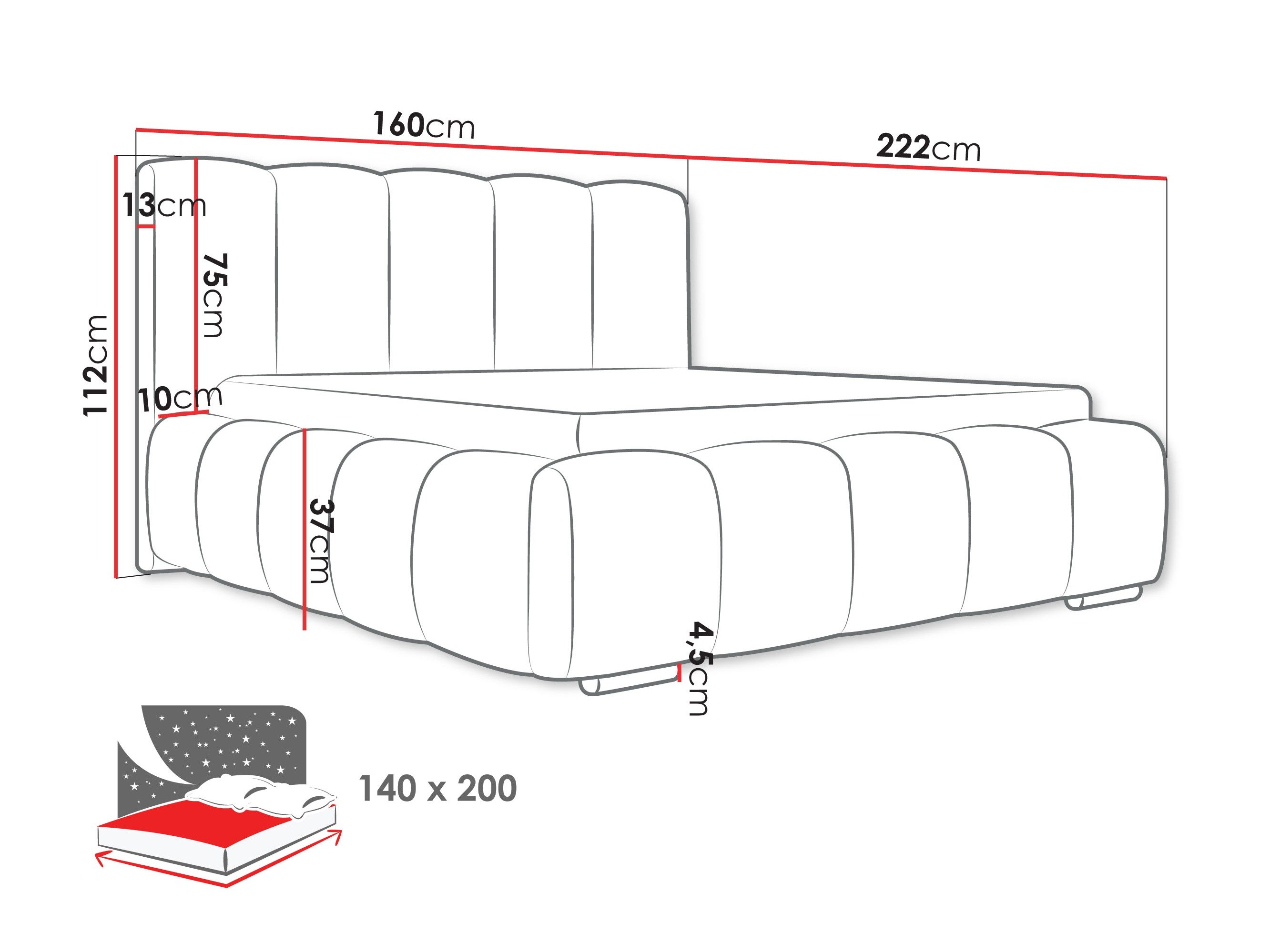 Lit TrendyNest Alceus I (Abriamo 3)