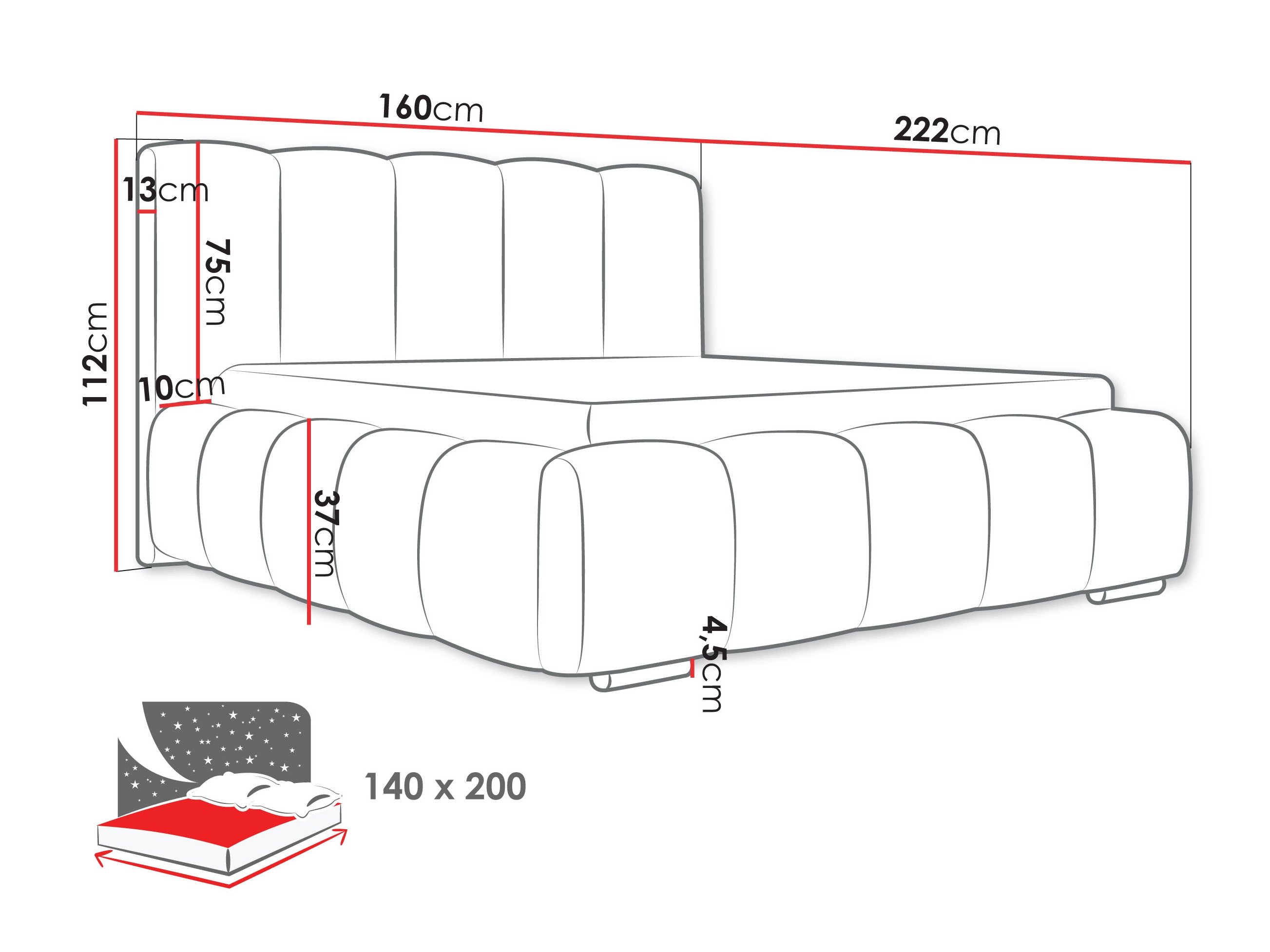 Lit TrendyNest Alceus I (Abriamo 9)