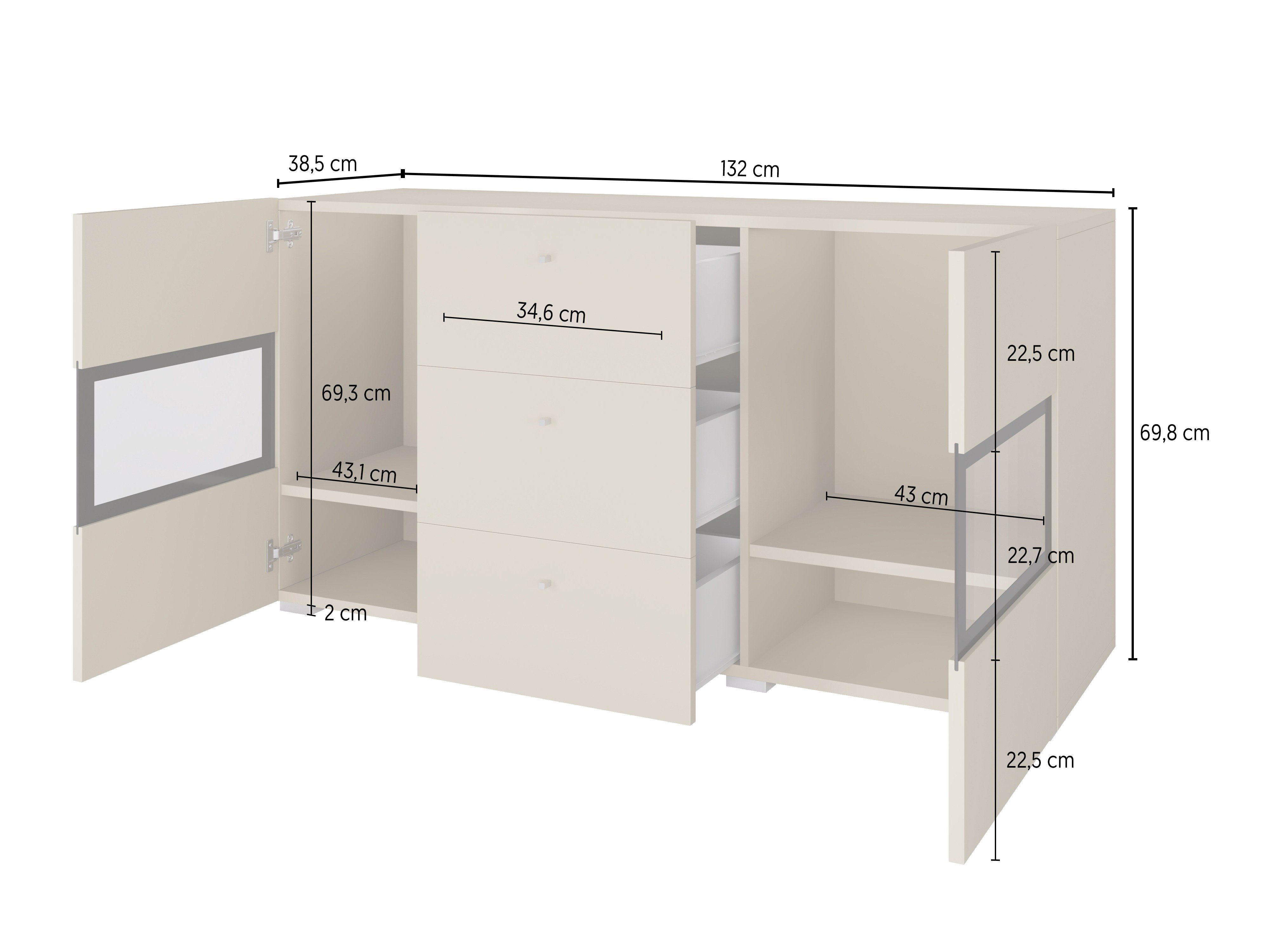 Commode Serodeu 101 (Beige)